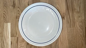 Longaberger Pottery Woven Traditions 10.25" Pie Plate Dish Blue USA CLEAN - Picture 1 of 8
