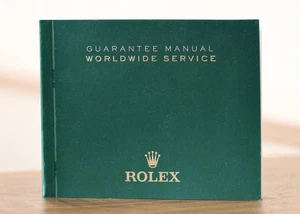 ROLEX - Booklet Manuel de Garantie Vert - Picture 1 of 2