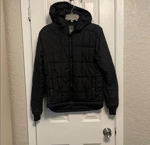Spiewak Men's Black Puffer Jacket w/ Hood, Size Small - Picture 1 of 8