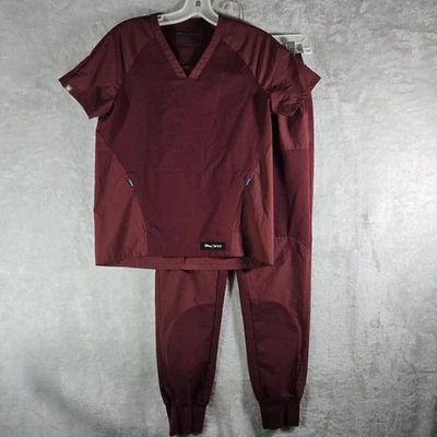 Conjunto Exfoliante Figs Disney Para Mujer XXS Granate Mickey Mouse Cuello en V Joggers Médicos Foto 1 de 4