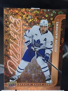 2024-25 Upper Deck Series 2 Auston Matthews Dazzlers Orange #DZ-89 Maple Leafs - Picture 1 of 1