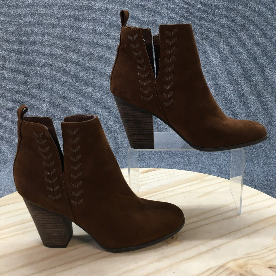 Carlos by Carlos Santana Botas Mujer 7 M Haley Botín Marrón Tela Tacones Foto 1 de 4