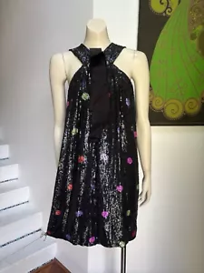 Trelise Cooper SILK sequinned Join the dots dress M 12 - Picture 1 of 11