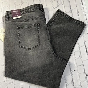 NWT Ava & Viv 24W Plus Black Wash Jeans High Rise Straight - Picture 1 of 13