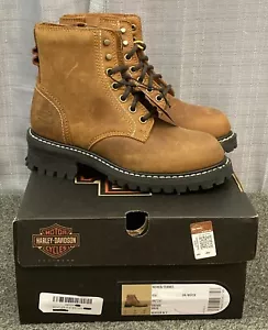 NEW HARLEY DAVIDSON D87237 SIZE 5 WOMEN'S BENTLER 5" BROWN MOTORCYCLE BOOTS - Picture 1 of 4