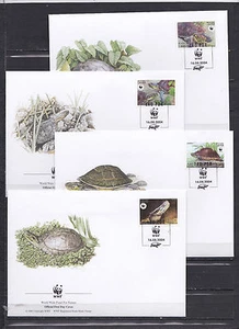 F1508 - Laos 2004 - FDC - Dieren/Animals/Tiere (Schildpadden / Turtles) - WWF - Imagen 1 de 1