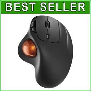 Sleek Wireless Trackball Mouse: Ergonomic Design with Long-Lasting Battery Life - Picture 1 of 9