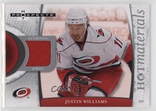 2007-08 Fleer Hot Prospects Hot Materials Justin Williams #HM-JW
