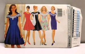 Butterick 3847 Sewing Pattern DRESS size Women's 14-18 UC FF - Picture 1 of 2