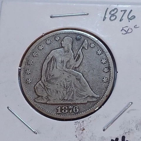 1876 Seated Liberty Half Dollar Cover