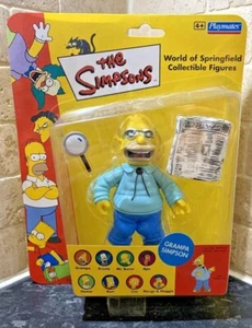 UK Exclusive 2002 The Simpsons Grampa Simpson Figure WOS World Of Springfield - Picture 1 of 11
