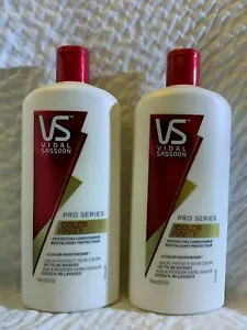 VS Vidal Sassoon Pro Series Color Finity Condizionatore 25,3 oz Lotto (2) - Foto 1 di 5
