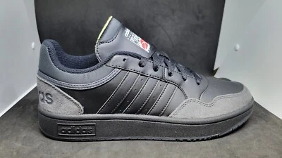 Adidas Hoops 3.0 HP7946 Mens Black Lace Up Low Top Basketball Shoes - Image 1 of 4