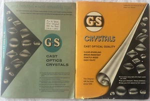 Set of 2 G-S Cast Optics Crystals Watch Catalog No.65 and 1972 Catalog (15GS) - Picture 1 of 2