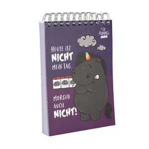 Pummel Grummeleinhorn - Notizblock gepunktet 100 Blatt Ringblock 14,5 x 20 cm - Bild 1 von 3