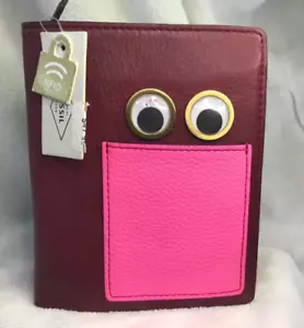 NWT Fossil RFID Eye Passport Holder and Wallet Wine - Picture 1 of 5