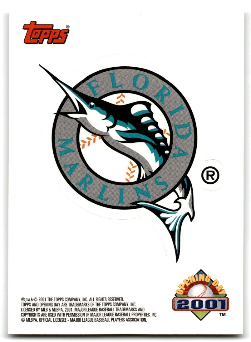 2001 Topps Opening Day Stickers Florida Marlins Florida Marlins #FLMA