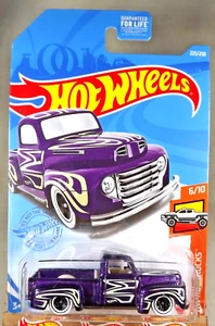 2021 Hot Wheels #225 HW Hot Trucks 6/10 '49 FORD F1 Purple w/White Wall Black5Sp - Picture 1 of 5