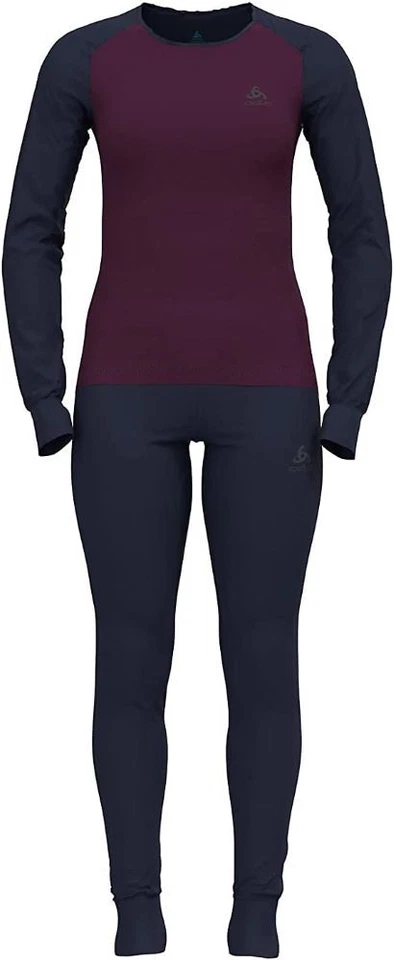 Odlo Set Active Warm Eco Special Set Damen 196701 navy/pickled beet
