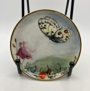 Kaiser Germany Apollo Butterfly Porcelain Plate 4” Doris Hofmann