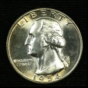 Washington Silver Quarter. 1954 P. BU. Lot # 9048-173-157 - Picture 1 of 2