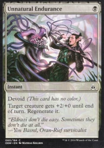 RELOJ UNNATURAL ENDURANCE 080/184 JURAMENTO DE LA PUERTA MTG MAGIA CASI NUEVO - Imagen 1 de 1