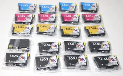 16XL 20er Pack  Druckerpatronen Kompatible für Epson 16, Workforce WF-2630/2750 - Bild 1 von 2