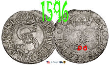 Poland Lithuania SOLIDUS Solid Schilling 1596 Sigismund III CITY Malbork #31731