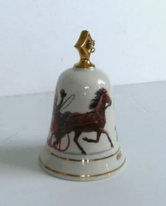 LENOX Porcelain Holiday Ornament Musical Bell - Jingle Bells Horse 1993 - Picture 1 of 4
