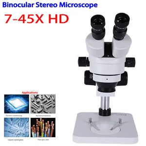 7-45X HD Binokular Stereo Mikroskop für Telefon Reparatur Labor Forschung - Bild 1 von 12