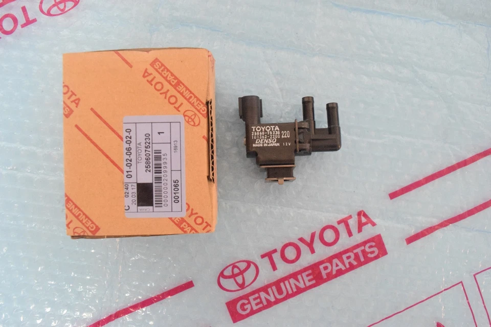 ПОДЛИННЫЙ ВАКУУМНЫЙ ПЕРЕКЛЮЧАЮЩИЙ КЛАПАН TOYOTA 4RUNNER TACOMA 25860-75230 / 2586075230 - Изображение 1 из 1