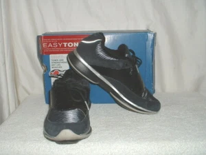 Zapatos para caminar para mujer EasyTone Grace negros y grises/peltre 11-J19316 talla 7 - Imagen 1 de 4