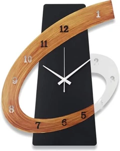Large Modern Decorative Wall Clock,Contemporary Metal Silent Non-Ticking Wall... - Picture 1 of 4