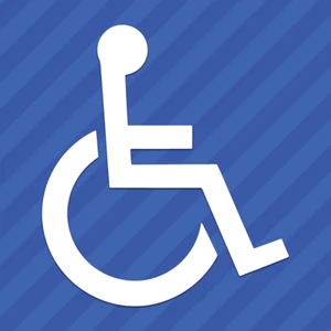 Handicap Symbol Vinyl Decal Sticker Wheelchair Disabled - Picture 1 of 2
