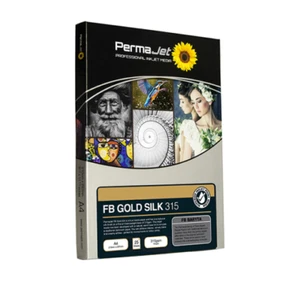 Permajet Fibre Base Gold Silk 315gsm Classic Fine Art Paper 25 Sheet A4 - 22713  - Picture 1 of 1