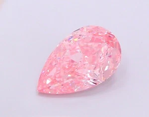 Anello di fidanzamento 3,87 CT pera rosa vivo diamante coltivato in laboratorio | gioielli raffinati - Foto 1 di 2