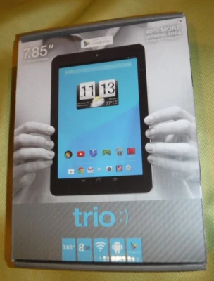 Trio 7.85 HD Touch Screen Quad Core Processor 8GB WI-FI Enables NEW IN BOX - Image 1 of 2