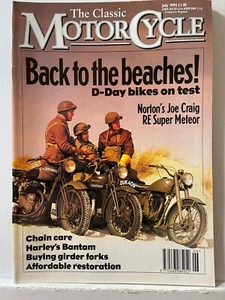 The Classic Motorcycle Magazine July 1994 Cover: Back To The Beaches 983C - Picture 1 of 2