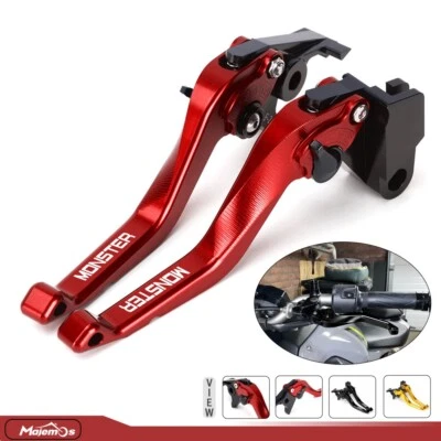 Palancas de embrague de freno cortas CNC para mango Ducati Monster 937/Plus 2021-2023 2024 Foto 1 de 4
