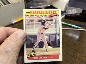 Tony Gwynn 1987 Fleer Baseballs Best Sluggers #17 Padres HOF