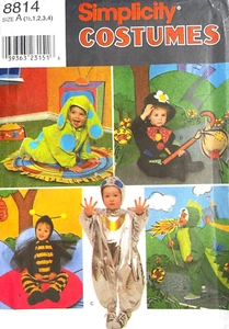 1990's Simplicity Toddlers' Costume Pattern 8814 Size 1/2-4 UNCUT - Picture 1 of 2