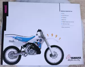 1991 Yamaha WR250Z Motorcycle Dealer Brochure With Dealership Writing B12607 USA - Picture 1 of 2