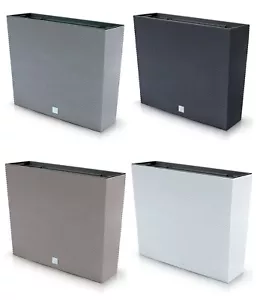 Rattan Tall Flowerpot with removable liner Trough Garden Patio Plant Box Planter - Picture 1 of 9