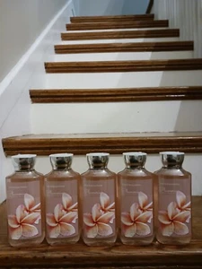 BATH AND BODY WORKS BBW PLUMERIA SHOWER GEL LOT 5 NEW - Picture 1 of 4