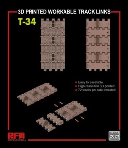 RYEFIELD MODEL RFM RM-2023 1/35 Workable Track For T-34 Medium Tank - Picture 1 of 2
