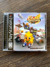Chocobo Racing Sony PlayStation 1 PS1 Complete CIB Authentic BLACK LABEL TESTED