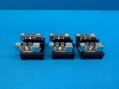 Lot of 3 - ElecTron General Electric Climate Master EB-422 2-Pole Terminal Block