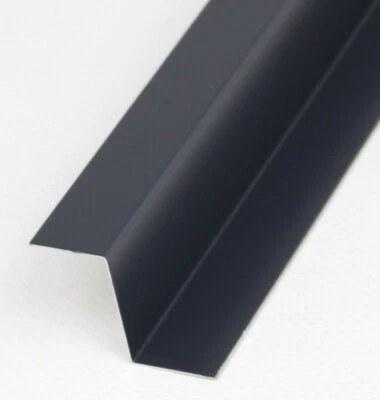 MARKENLOS Profili a Z 1 mm alluminio unilaterale Ral 7016 antracite (uno Pellicola protettiva) 2m