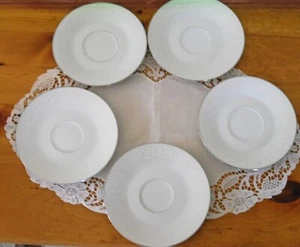 Diamond China CHARM Saucers Japan ~ Set of 5 ~ - Picture 1 of 11