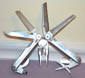 Leatherman Wave+ Plus Silber Edelstahl Multi-Tool mit Messer, Schere, anderem Werkzeug - Bild 1 von 15